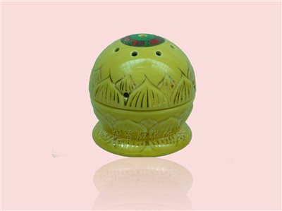 藏傳紅蓮香-蓮花爐-黃